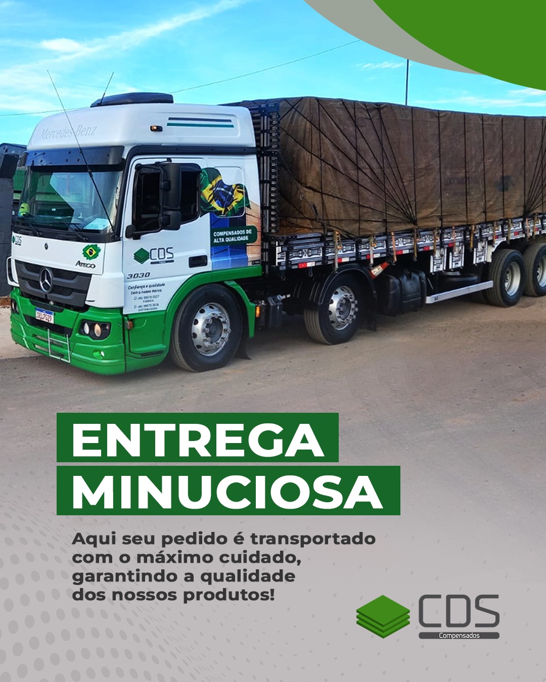 Entrega minuciosa CDS — frota própria